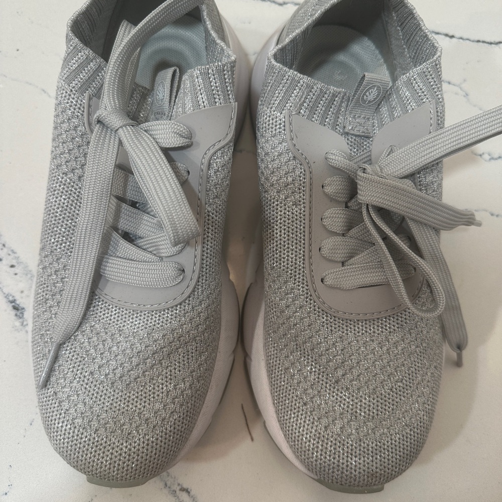 Nurture by Lamaze Light Gray Knit Sneakers